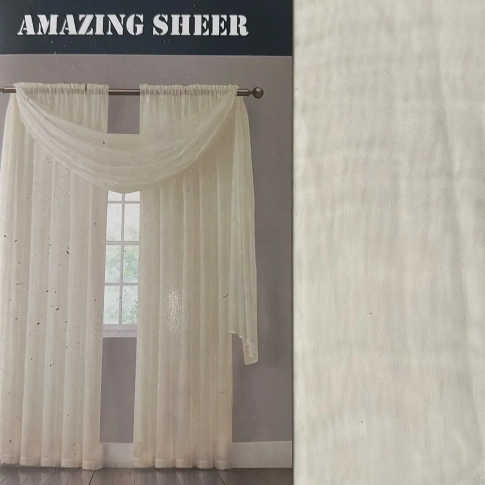 Amazing Sheer Beige scarf wndow